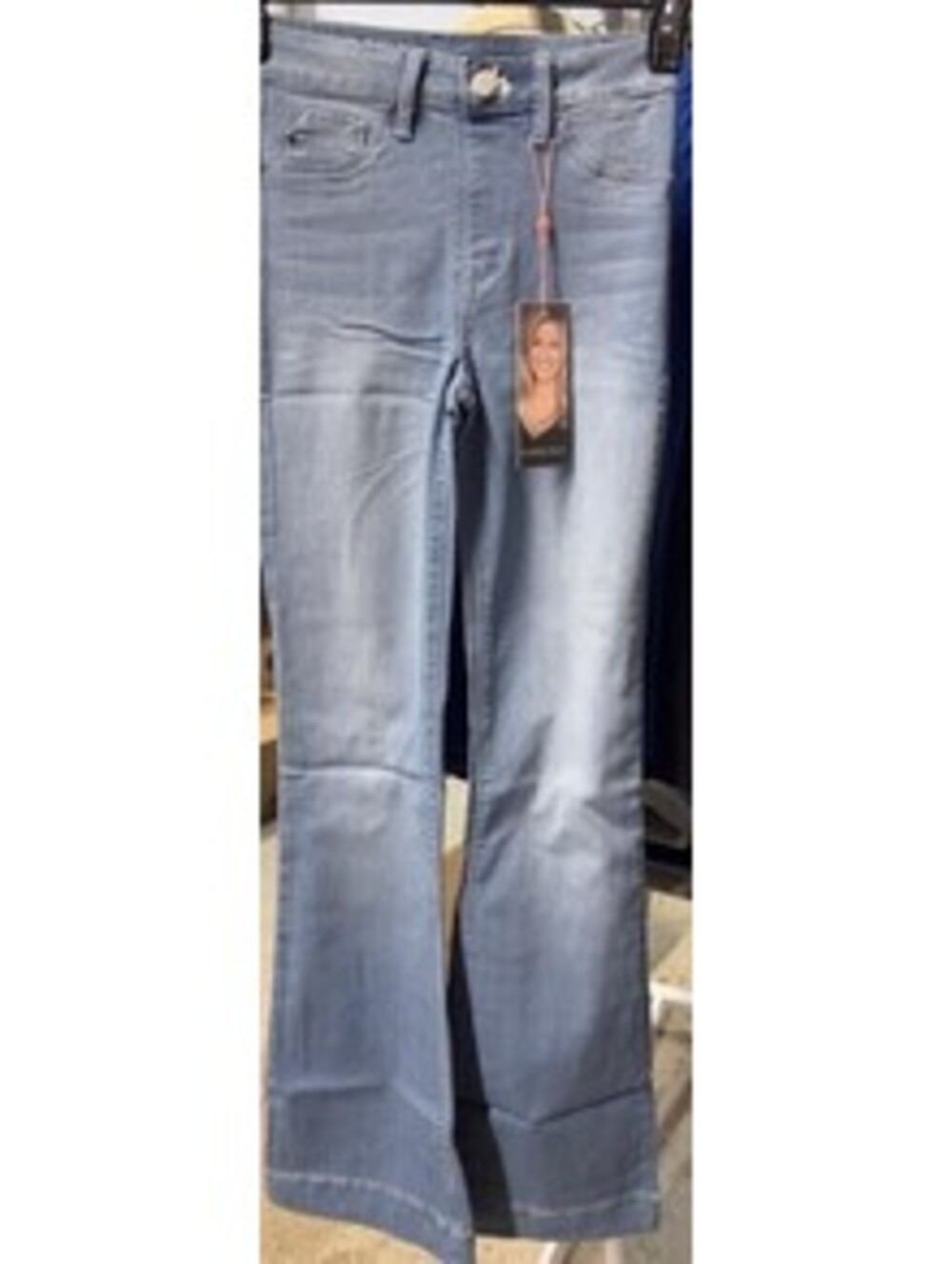 Laurie Felt - Silky Denim Flare Pull-On Stretch Jeans Size XXST